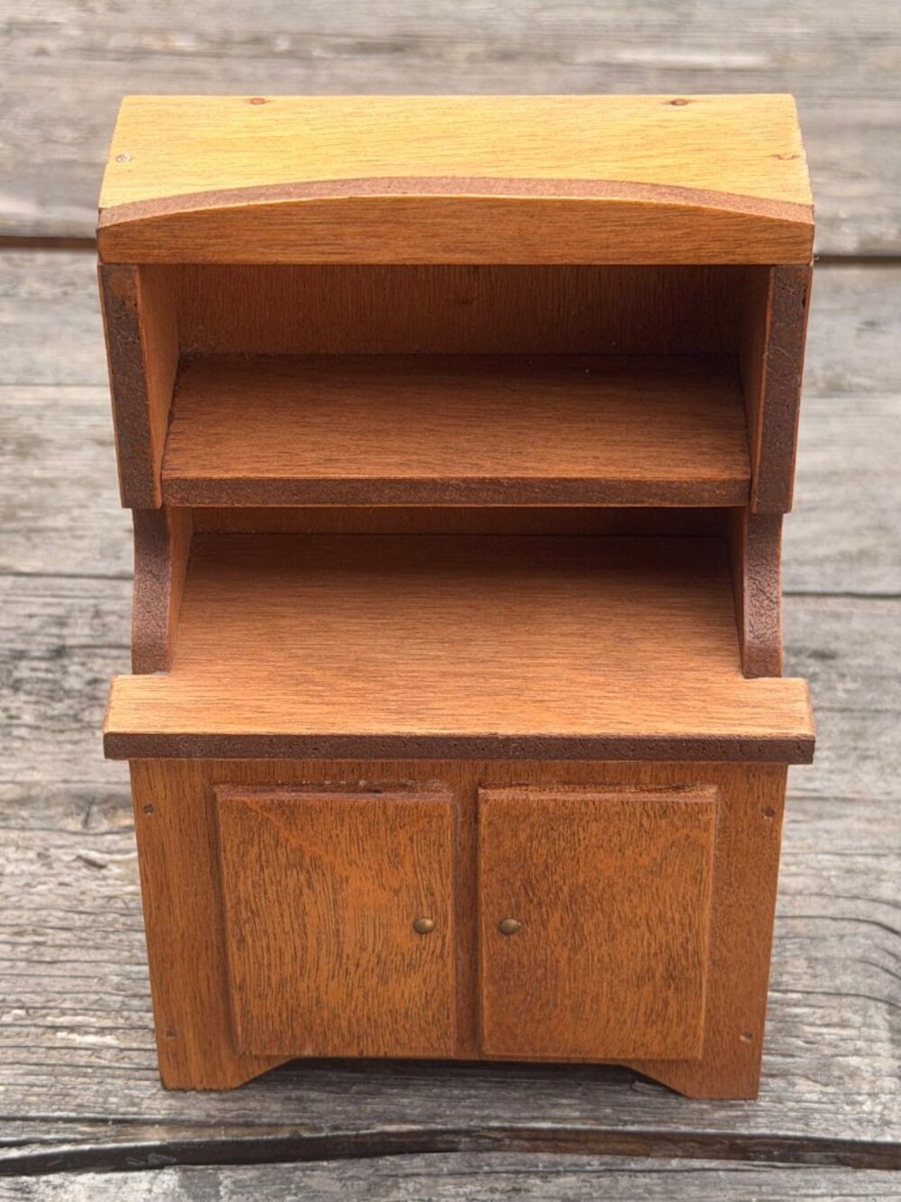 Vintage Lot of Wooden Dollhouse Furniture Bed Table Couch Hutch Chair Wood - Picture 15 of 16